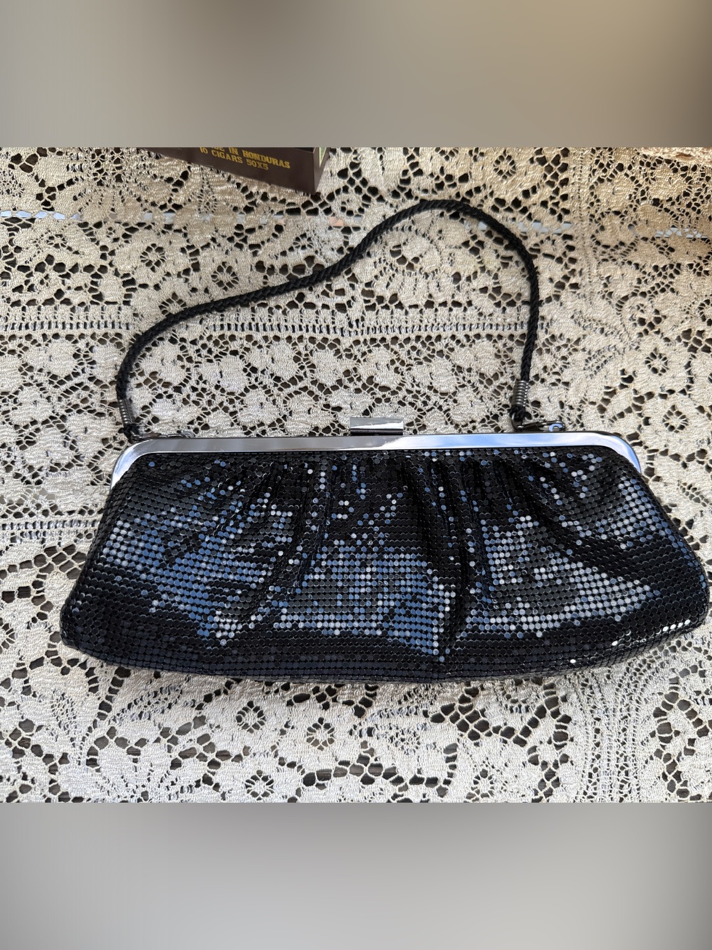 Lancome Paris Black Evening Clutch